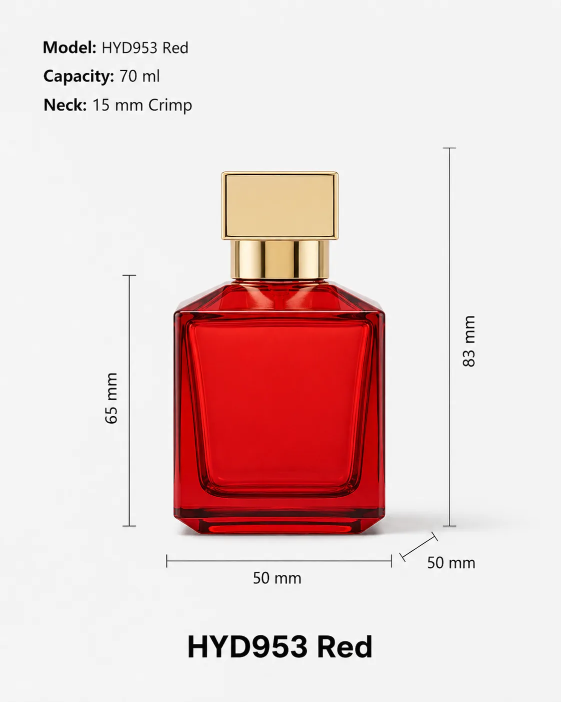 HYD953 Red perfume bottle